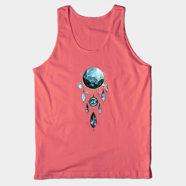 Crystal Moon Goddess Seal Tank Top by DarkSideRunners